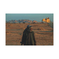 Desert Wanderer Canvas Print — Camel & Bedouin Matte Stretched Wall Art